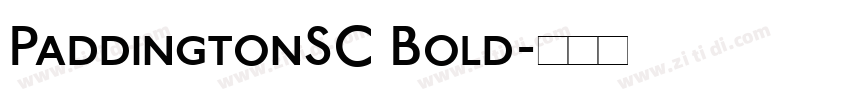 PaddingtonSC Bold字体转换